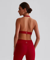 EcoLuxe Halter Sports Bra ELWX011-R - LomanRay Active